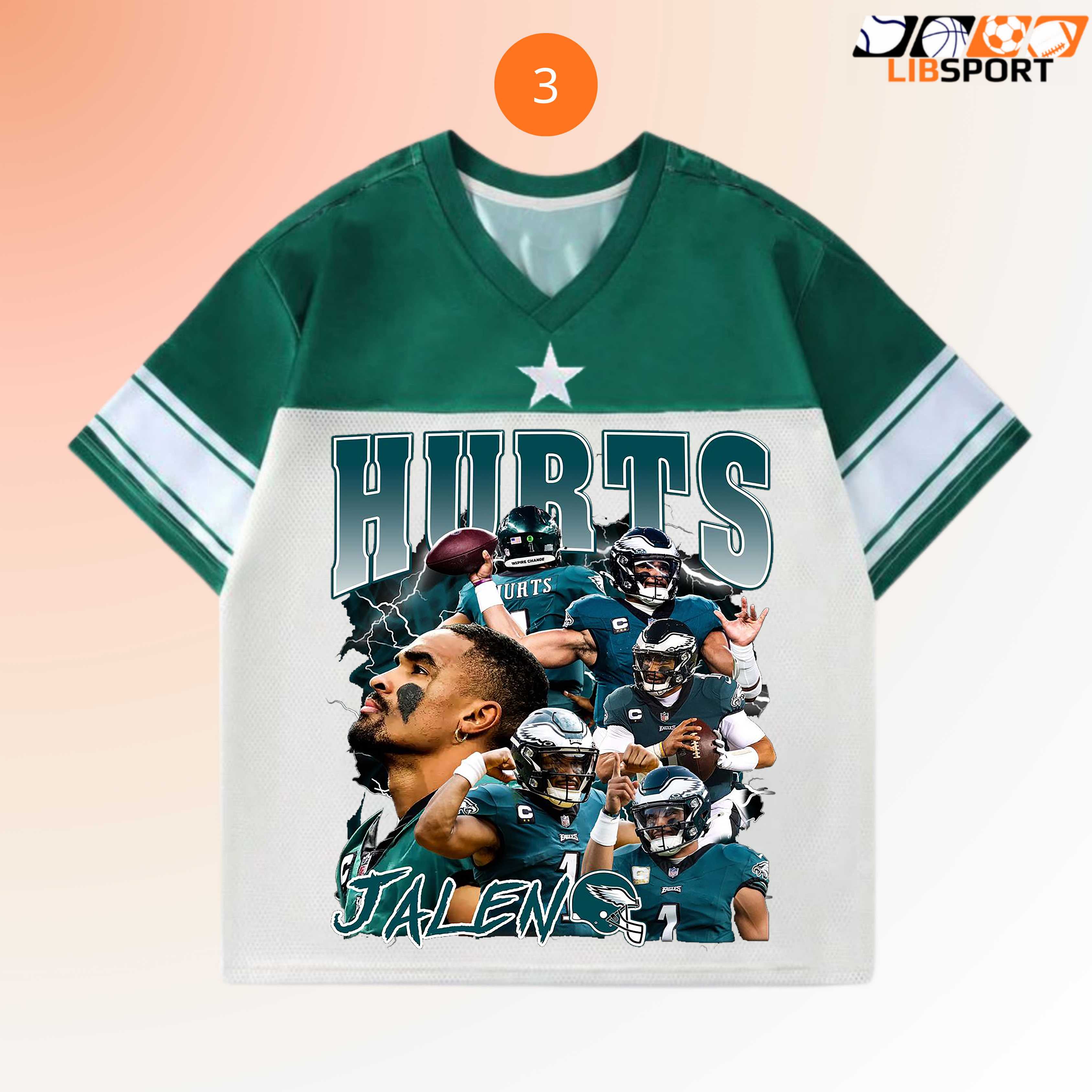 Jalen Hurts Nfl Jersey, Philadelphia Eagles Vintage, Football Streetwear Unisex